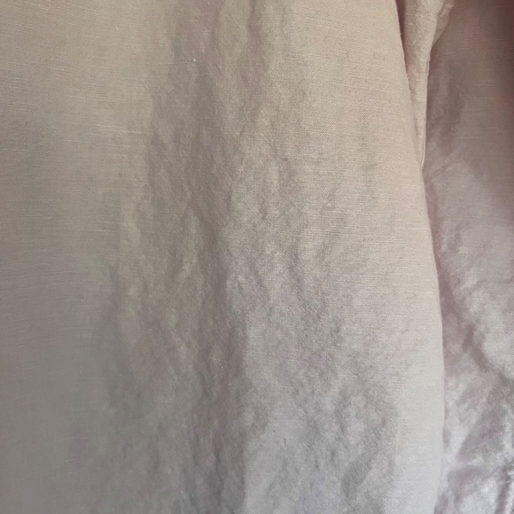 Mens Banana Republic Pink Linen Dress Shirt, Size L - Picture 9 of 11